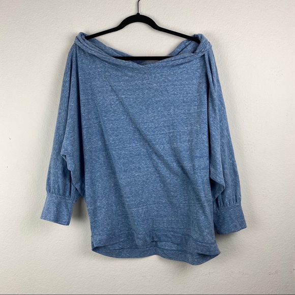 We The Free Sequoia Pullover Top Marled Wide Neck - Picture 3 of 10